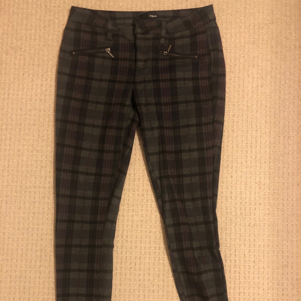 Plaid Aqua Pants